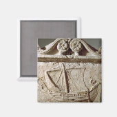 Aimant Détail du navire Sarcophagus, de Sidon (Recto/Verso)