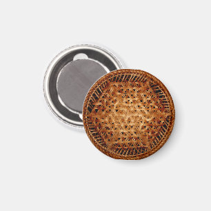 Aimant Détail du panier tissé