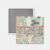Aimant Détail d'un codex maya (Recto/Verso)
