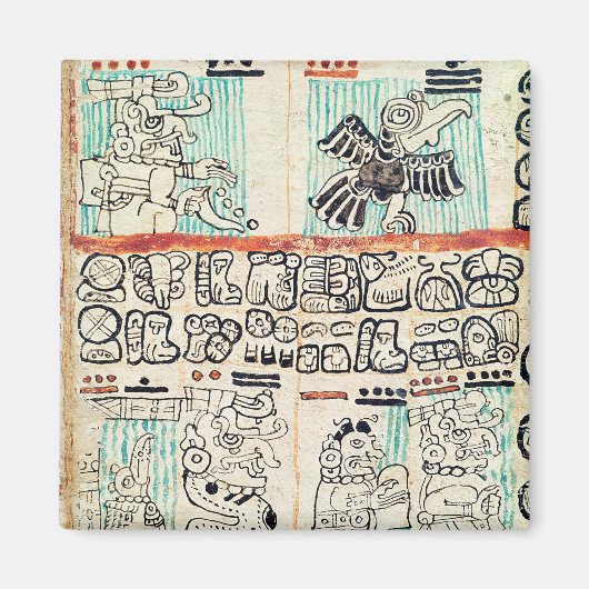 Aimant Détail d'un codex maya (Devant)