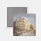 Aimant Détail d'un mur en pierre (Recto/Verso)