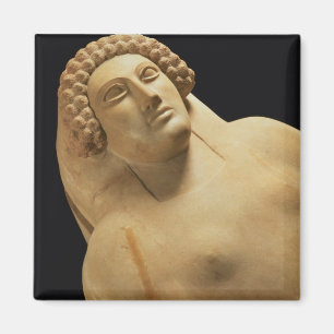 Aimant Détail d'un sarcophage femelle de Cadix, 5ème-4