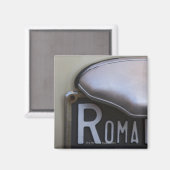 Aimant détail d'une plaque d'immatriculation rom sur un p (Recto/Verso)