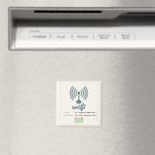 Aimant Détails WiFi simpliste Mot de passe réseau (In Situ (Lave-vaisselle))