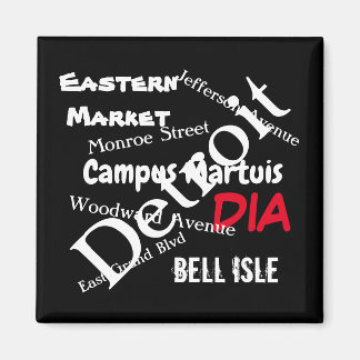 Aimant Detroit Autour De Town Love