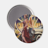 Aimant Detroit, Michigan | Ville automobile (Recto/Verso)