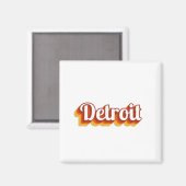 Aimant Détroit vintage (Recto/Verso)