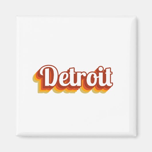 Aimant Détroit vintage (Devant)