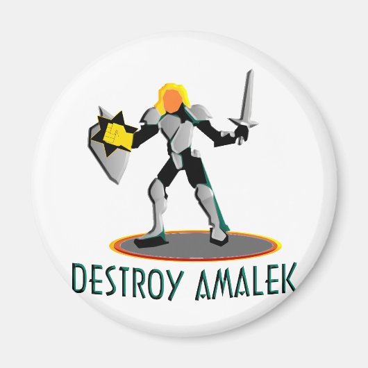 Aimant Détruire Amalek (Devant)