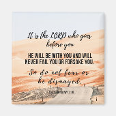 aimant Deutéronome 31:8 2 pouces (Devant)