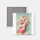 Aimant Deux anges portent un petit enfant (Recto/Verso)