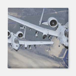 Aimant Deux avions A-10C Thunderbolt II volent au format