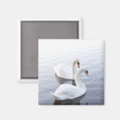Aimant Deux bains nager sur le lac Tranquil (Recto/Verso)