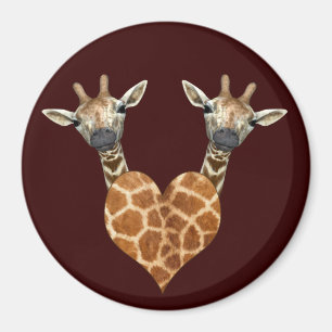 Aimant Deux belles girafes