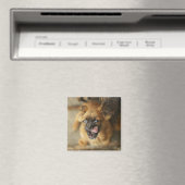 Aimant Deux chiens Pekingese. (In Situ (Lave-vaisselle))