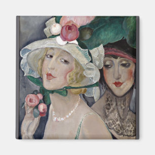 Aimant Deux cocottes avec Casquette