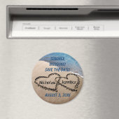 Aimant Deux Coeurs Dans Le Sable Économisez L'Aimant Date (In Situ (Lave-vaisselle))