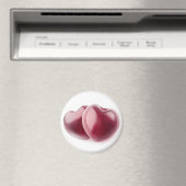 Aimant Deux coeurs de cerise (In Situ (Lave-vaisselle))