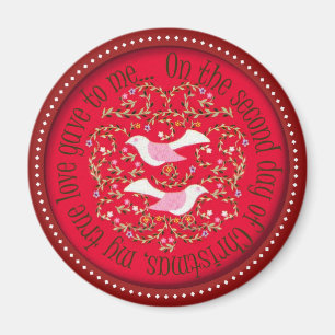 Aimant Deux colombes de tortue