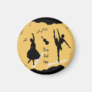 Aimant Deux danseuses de ballet et de la musique en coule