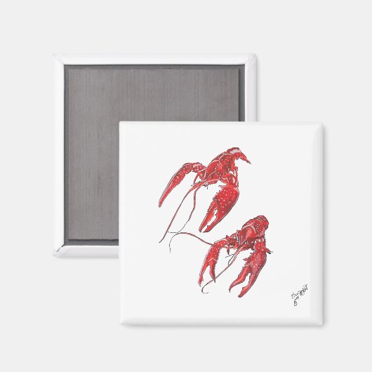 Aimant Deux écrevisses (Recto/Verso)