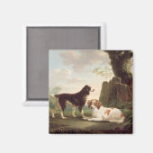 Aimant Deux espions dans un paysage (Recto/Verso)
