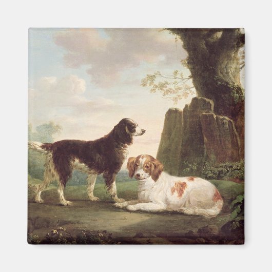 Aimant Deux espions dans un paysage (Devant)