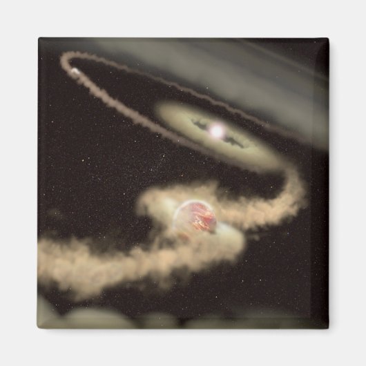 Aimant Deux Exoplanètes Géantes De Gaz Orbitant Une Jeune (Devant)