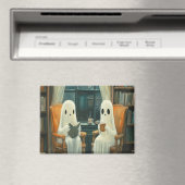 Aimant Deux Fantômes Cosy Boivent Du Thé (In Situ (Lave-vaisselle))