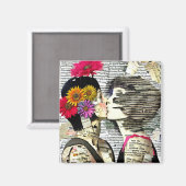 Aimant Deux femmes amoureuses | Pride Kiss (Recto/Verso)