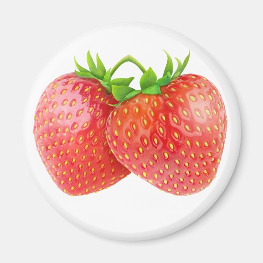 Aimant Deux fraises (Devant)