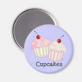 Aimant Deux Grands Cupcakes (Recto/Verso)