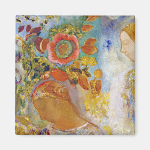 Aimant Deux jeunes filles parmi les fleurs, Redon