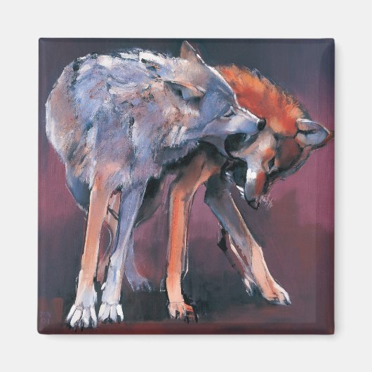 Aimant Deux loups 2001 (Devant)