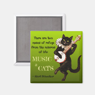 Aimant Deux Moyens de Refuge Musique Chats Schweitzer
