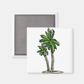 Aimant Deux palmiers (Recto/Verso)