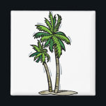 Aimant Deux palmiers<br><div class="desc">Deux Palmiers Mariage Saison Idées Mariage Designs</div>