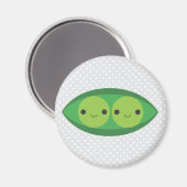 Aimant Deux petits pois dans un pois (Recto/Verso)