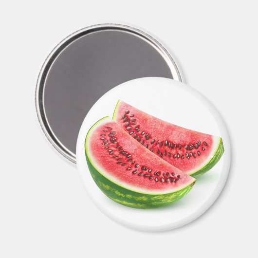 Aimant Deux pièces de pastèque (Recto/Verso)