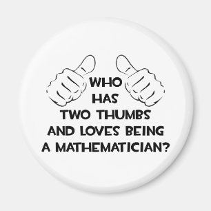 Aimant Deux pouces et des amours être un mathématicien