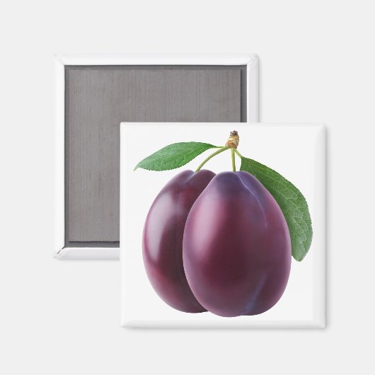 Aimant Deux prunes (Recto/Verso)