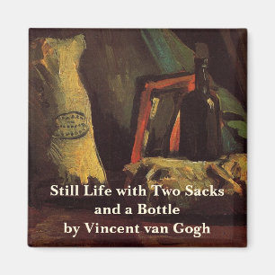 Aimant Deux sacs et une bouteille par Vincent van Gogh