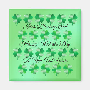Aimant Deux Shamrocks de ton