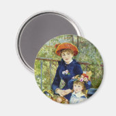 Aimant Deux Soeurs (En Terrasse) De Pierre Renoir (Recto/Verso)