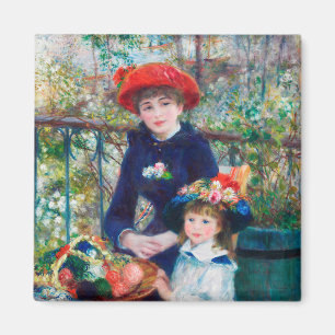 Aimant Deux Soeurs (En Terrasse) Pierre Auguste Renoir
