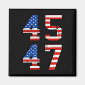 Aimant (Devant Et Recto) Jésus Est Mon Sauveur Trump Est  (Devant)