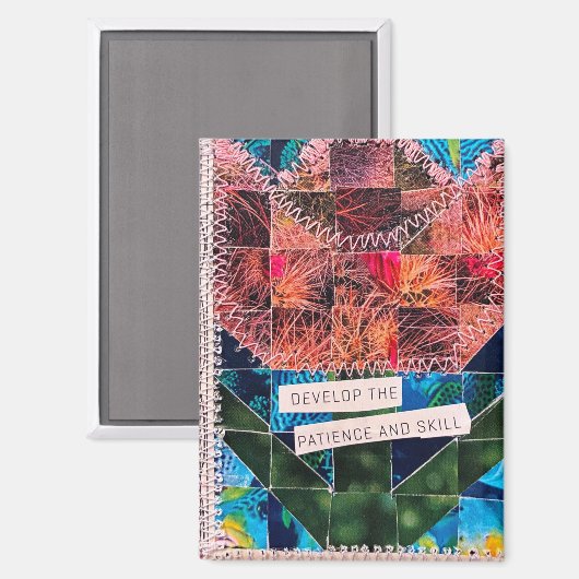 Aimant Develop the Patience and Skills Tulip Gardening  (Recto/Verso)