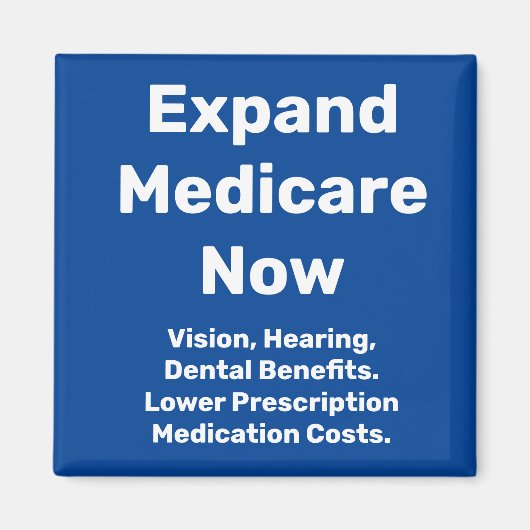 Aimant Développer Medicare maintenant (Devant)