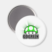 Aimant Devenez écolo Eco Amical Nature Champhroom (Recto/Verso)