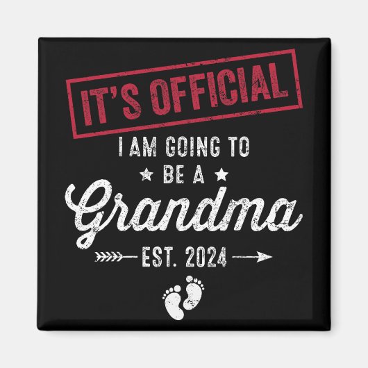 Aimant Devenir Grand-Mère Premier Jour Des Mères Pour Gra (Devant)